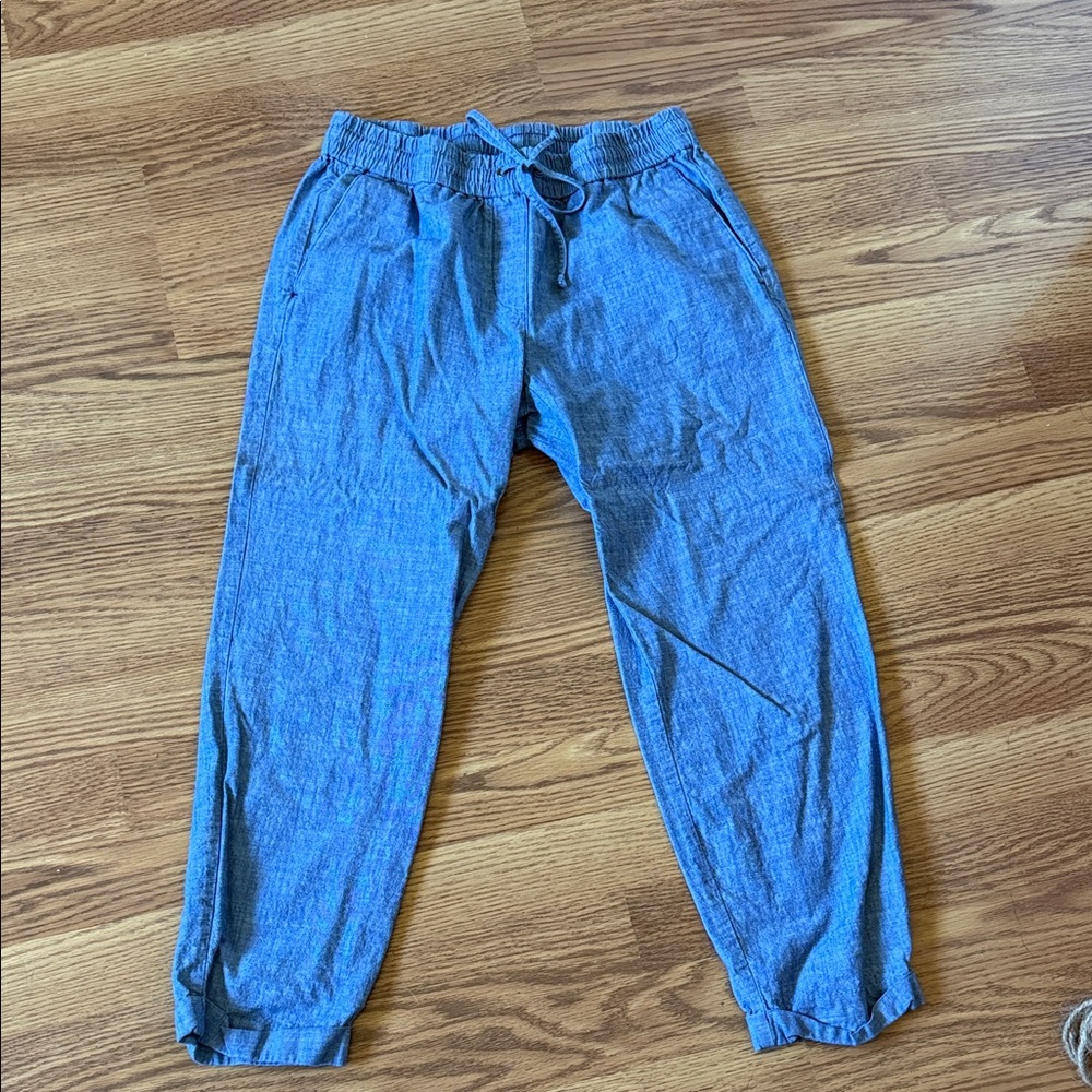 J. Crew Blue Drawstring cotton Pants